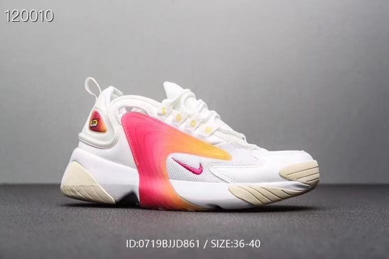 New Women Nike M2K Tekno White Pink Shoes - Click Image to Close